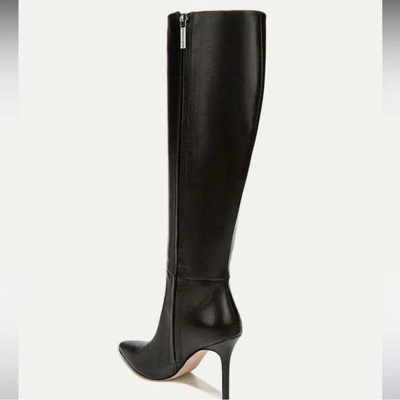 NIB Veronica Beard Sleek, Black Heeled Boots- Size 8.5 (Wide Calf) - Picture 8 of 10